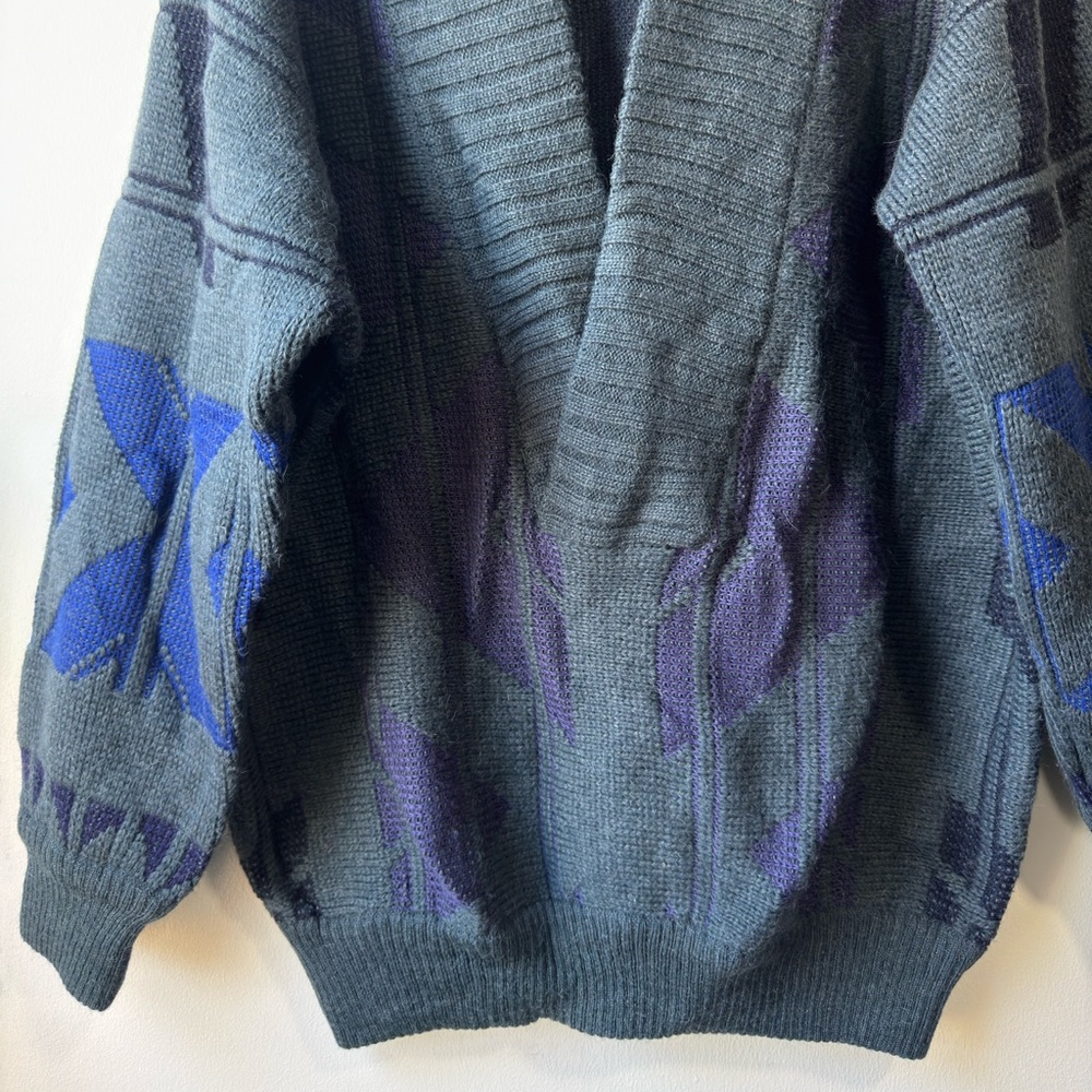 Arian Kool for Zimbello Vintage V-Neck Wool/Alpaca Sweater Sz - Picture 3 of 13